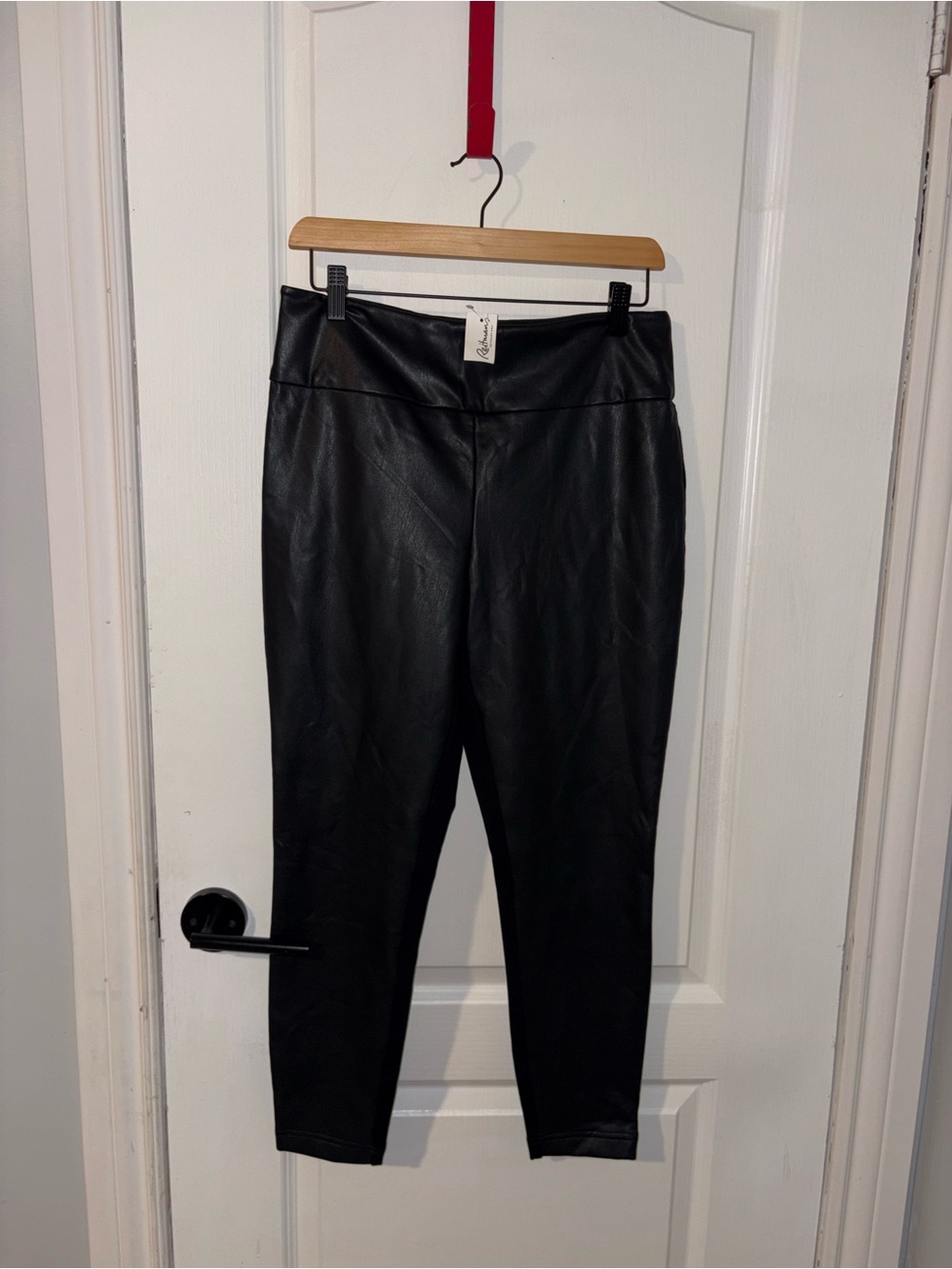 Reitmans | Black Pleather Pants (NWT) | Size 10